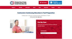 Desktop Screenshot of constructioncontinuinged.com