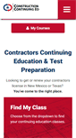 Mobile Screenshot of constructioncontinuinged.com